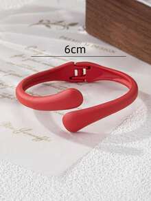 1pc Women's Fashionable Minimalist Candy Color Cute Unique Openable Bracelet, Suitable For Matching And As Gift - Openable Bracelet - View 5