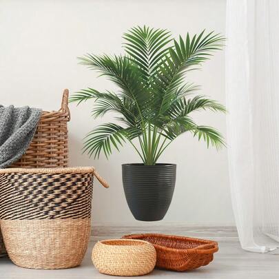 1 件热带绿植墙贴 - PVC 自粘可移除贴纸，适用于家庭和办公室装饰，非常适合玻璃、金属、陶瓷