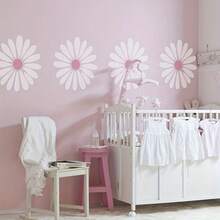 8Inch Large Daisy Stencil For DIY Crafts – Reusable & Washable Flower Stencil, PET Material, Perfect For Home Decor,Back To School,School Supplies - 8*8inch - View 4