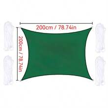 矩形遮阳帆,防水,98%紫外线防护,方形/三角形遮阳篷,适用于庭院、花园、游泳池、户外露营 - 彩色 - 查看 40