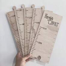 Set Of 5 Height Growth Chart Ruler With Height Marker Stickers Shatterproof Acrylic Height Measurement Mirror Ruler Wall Decoration Full Body Mirror With Tape - Wood Color - View 11
