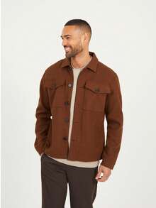 brave soul Jacka i konstull med fickor - Chokladbrun - Visa 3