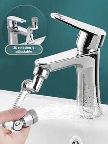A Versatile Faucet Aerator With Adjustable Water Flow, Easy-To-Install Faucet Extender, Rotating Multi-Functional Faucet Extender With Two Spray Modes, Suitable For Kitchen And Bathroom.
