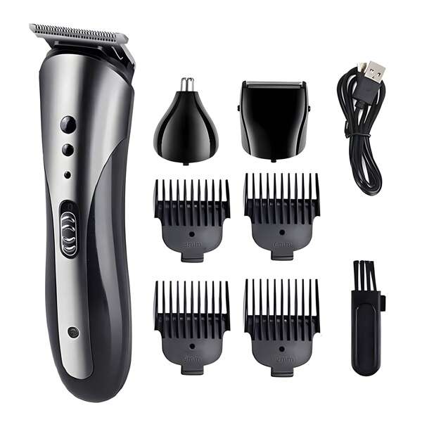 Kemei Kemei Kemei 3 em 1 Máquina de Cortar Cabelo de Alta Qualidade Aparador de Nariz Barbeador Masculino KM-1407 Atacado Aparador de Cabelo Masculino