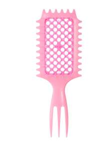 卷发刷定型卷发湿卷发刷 1 件，小麦秸秆软毛梳子带叉，1 件发刷卷发顺发刷减少头发拉扯和卷发分离材料，圆形顺发器，塑形和造型工具，适用于男女女孩卷发定型发刷，适合所有发质 - 免费，不断裂，非常适合在家或沙龙造型 - 彩色 - 查看 23