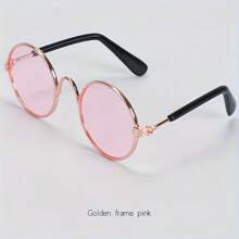 Dreamy Pet Fashion Glasses - Interesting And Stylish Round Frame Accessory Suitable For Cats And Dogs, Especially Fits Teddy Dogs, Unique Animal Fashion Statement, Adorable Pet Accessory