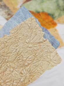 28pcs Natural Texture Mixed Material Decorative Background Paper - Multicolor - View 4