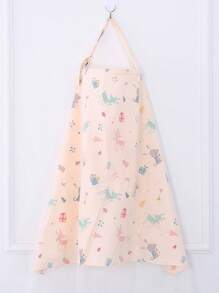 1 pieza Cubierta protectora para lactancia, anti artefacto de luz, ropa de lactancia al aire libre con cubierta 360° con una capa de malla, cubierta de lactancia transpirable con privacidad y escote arqueado, delantal de lactancia multiuso para amamantar al recién nacido