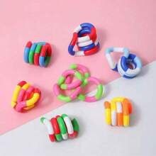 1 pezzo/3 pezzi/5 pezzi Giocattolo antistress Twist & Turn, corda flessibile anti-stress, giocattolo trasformabile. Pieghevole e plasmabile, infinite forme. Ruotabile per rilasciare emozioni e alleviare lo stress. Giunti staccabili, superficie liscia, senza bordi taglienti.