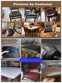 (Limited Time Offer) 1 PU Leather Chair Cover, 100% Waterproof/Oil-Proof, With Removable Padding, Suitable For Chairs And Stools, Suitable For All Seasons, For Outdoor Use, Restaurants, Kitchens, Hotels, Weddings, Banquets, Picnics, Gardens, And Home Decor. Perfect For Halloween, Christmas, Easter, Thanksgiving, Eid, Birthday Parties, Cocktail Parties, And Chair Decoration For All Important Occasions.