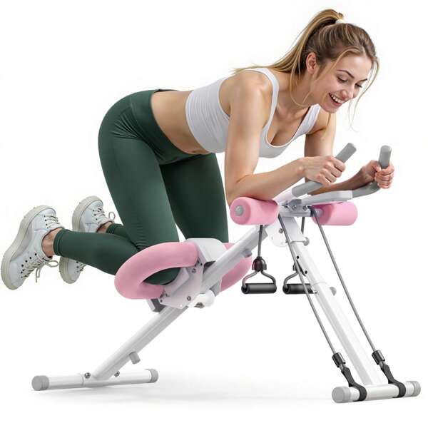 MERACH Ab Machine For Home Gym, Ab Workout Equipment, Other Waist & Abdominal Machine,Height Adjustable Ab Trainer, Foldable Fitness Equipment, Abdominal Trainers Ab Workout Machine