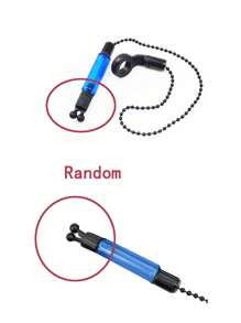 1 Stück Biss-Alarm Karpfen Angeln Haken Bobbins Indikatoren Angelwecker Stahl (zufälliges Kopfmuster) Kette Biss-Alarm Angelwerkzeug Karpfenangeln Bobbins, gemischte Farbe, hochbrechendes Polymer, ohne Batterie, kein Magnesiumstab/Feuerstein, für Angelwecker-Anzeige, Unabhängigkeitstag, Halloween, Tag der Arbeit