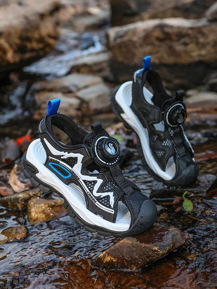 Boys Girls Sandals Sports Outdoor Athletic Sandals For Kid Adjustable Strap Open Toe Summer Sneakers