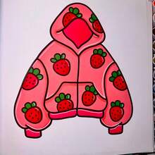1 pieza Libro de colorear de lujo con tema de moda - Diseños audaces y fáciles con atuendos, accesorios y zapatos elegantes - Perfecto para alivio del estrés y expresión creativa, libro para alivio del estrés | Ilustraciones de moda | Ilustraciones detalladas, Vuelta a la escuela, Útiles escolares - Ver 4