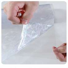 1张45*100cm彩色新月图案玻璃贴纸，半透明办公室鳞片玻璃膜，窗户遮光贴纸新月风格