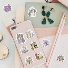 500 pegatinas en rollo con diseños de libros, flores, divertidos y graffitis para usar en libros, Kindle, computadoras portátiles, patinetas, diarios, cuadernos, teléfonos, tazas, guitarras, equipaje, computadoras, refrigeradores, escritorios y otros útiles escolares
