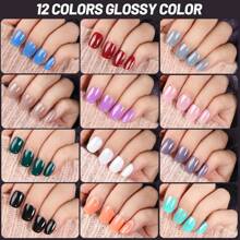 Teenitor 24Pack Short Press On Nails, 576Pcs Round Press On Nails, Matte And Glossy Short Fake Nails With Glue
