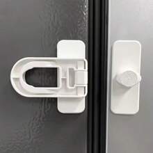 1pc Multi-Color Child Safety Protection Plastic Lock, Minimalist Baby Anti-Pinch Security Lock Suitable For Refrigerator, Cabinet, Drawer, Sliding Door & Window