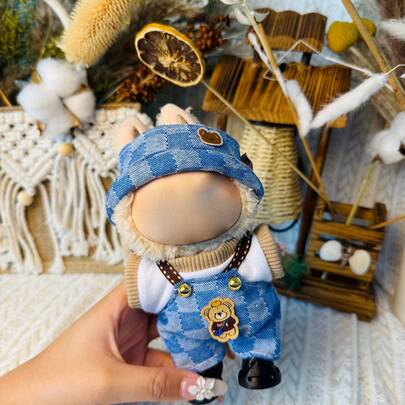 12pcs (Clothes Only) 17cm Plush Doll Removable Outfit Set, Suitable For 1st Gen And 2nd Gen Doll, Party-Sitting Pose (Excluding Shoes)