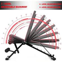 Commercial Weight Bench 700 Lbs Adjustable Training Bench Pr Foldable Full Body Weight Bench Utilty Incline Decline Fitn Benches For Full Body Workout With Fast Folding - Black - View 2