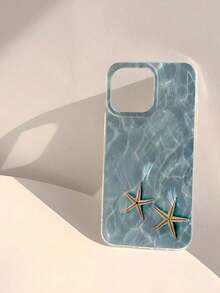 Funda para teléfono 1 pieza, diseño de estrella de mar, brillante, resistente al agua, a prueba de golpes, antideslizante, suave, compatible con phone - Multicolor 6 - Ver 3