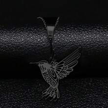 蜂鸟吊坠不锈钢项链 女士鸟形项链 蜂鸟 Colibri 珠宝 - 項鍊 - 查看 4