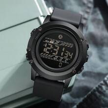 Men's New Watch Sports Pedometer Electronic Watch Multifunctional Waterproof Men's Watch Luminous Alarm Clock Student Watch Calorie Display Hundred Watches - Camouflage Yellow - View 1