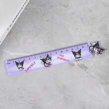 1pc, Genuine Sanlio, Acrylic Ruler, Cute And Creative Sanlio Ruler, Learning Drawing Ruler, Cartoon Ruler, Stationery,School Supplies,Back To School,Rulers - Multicolor - View 13