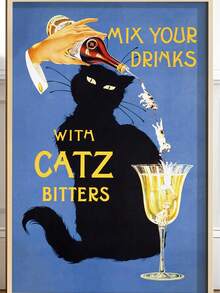 1/3pcs Cocktail Posters, Modern Bar Cart Art Print, Retro Cocktail Prints, Aperol Spritz Art, Martini Poster, Vermouth Poster, Cocktail Wall Art, Unframed / Framed ,Wall Art With Frame - Multicolor - View 12