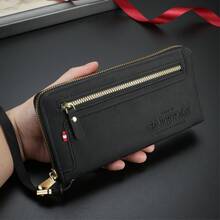 Men's Multi-Card Slots Wallet Multi-Functional Fashion Casual Long Zip Wallet Suitable For Travel Versatile For Men Wallet Mini Wallet Purse Wallet Long Wallet Wristlet Wallet Wallet Wallet Keychain - Multicolor - View 4