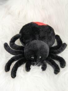1 pieza Muñeco de araña de peluche esponjoso de alta gama, muñeco de dormitorio, juguete de peluche adorable, regalo de cumpleaños para amigos, decoración de Halloween, regalo para el Día de la Madre, cumpleaños de amigos, regalo de Navidad, regalo de cumpleaños estilo navideño