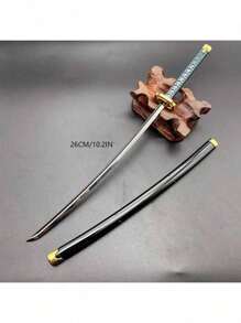 1 pieza Espada de Samurái - Material de aleación de zinc - Periférico de juego y anime - Modo arma - Decoración del hogar - Juguete espada - Regalo de cumpleaños - Día de San Valentín - Regalo perfecto - Coleccionable