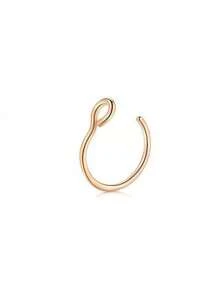1 pieza/Set de 3 piezas Aros falsos para la nariz Joyería de perforación falsa de 8 mm Aros falsos para aro de labio, septum y nariz Nuevo conjunto de aros falsos para labios para mujeres y hombres