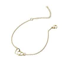 Heart Decor Bracelet - Yellow Gold - View 4