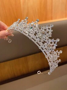 1pc Fashionable Crown Headband, Suitable For Performance And Birthday Occasions