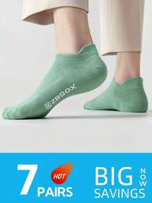 7 pares de calcetines invisibles con acolchado para hombre, diseño de corte bajo transpirable con soporte de arco, calcetines deportivos, calcetines de baloncesto, calcetines de fútbol, calcetines tobilleros, calcetines negros, calcetines blancos, calcetines cortos, calcetines cortos de caña baja, calcetines invisibles y cortos, diseño antideslizante de doble línea, absorción de humedad, antibacteriano, anti olor, adecuado para negocios y ocio, deportes al aire libre, correr, estilo universitario, uso diario en las cuatro estaciones, para el gimnasio, de vuelta al colegio
