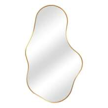 Irregular Wall Mirror Aluminum Alloy Frame Asymmetric Mirror Suspension Mirror Bedroom Dressing Room Cloakroom Living Room Bathroom Home Decor Back To School Room Decor School Supplies