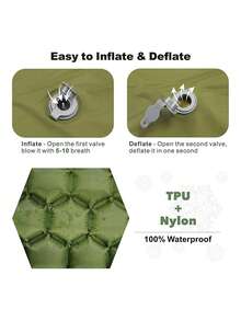 Camping Inflatable Mattress Sleeping Pad Ultralight Compact Camping Mat Sleeping Cushion With Pillow Inflatable Sofa Air Mattress - Multicolor - View 6