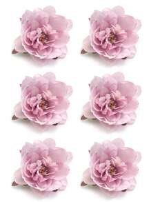 10pcs Vivid Artificial Peony Heads - Multicolor Fabric Flowers For DIY Bracelet, Wreath, Hat And Home Decor, Garden Decorations | Realistic Floral Design | Lifelike Artificial Blooms, Floral Decor