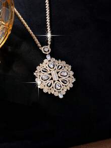 1pc High-End Sophisticated Luxury Personalized Statement Necklace, Fashion Classic Design - Necklace - View 8
