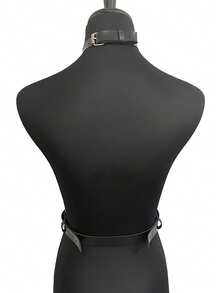 1pc Gothic Style Simple & Wearable Suspenders, Suitable For Daily Wear, Parties And Various Occasions - Black - View 3