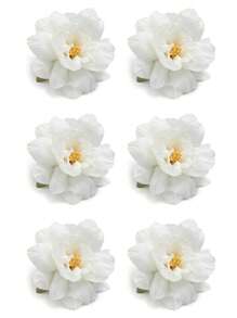10pcs Vivid Artificial Peony Heads - Multicolor Fabric Flowers For DIY Bracelet, Wreath, Hat And Home Decor, Garden Decorations | Realistic Floral Design | Lifelike Artificial Blooms, Floral Decor
