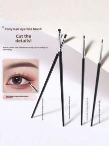 4pcs Eyeshadow And Eyeliner Detail Brush Set, Precision Makeup Brushes For Blending Eye Makeup