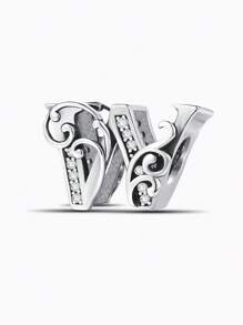 1 PC Vine Letters Beads Pendant Charm Pendant Ball Suitable For Bracelets DIY Women's Jewelry