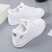Tenis Feminino Flor Tênis branco feminino tenis feminino casual confortável elegante
