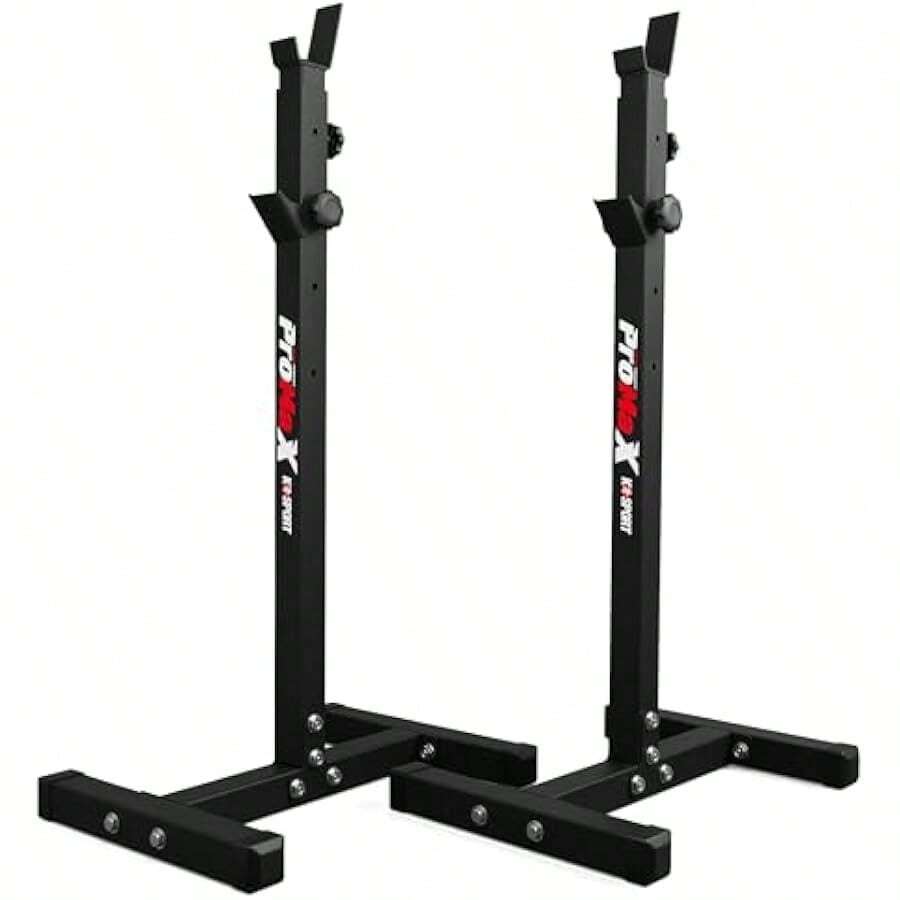 Freestanding Barbell Squat Rack Bench Pr Station With 180kg Capacity + Weight Plate Storage Adjustable From 94150cm Home Gym Equipment 180kg Weight Capacity