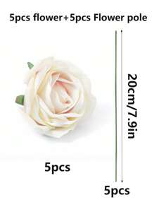 10pcs High-Quality Realistic Artificial Rose Heads, Home Textile Floral Decor & DIY Crafts, Suitable For Christmas, Halloween, Easter, Thanksgiving