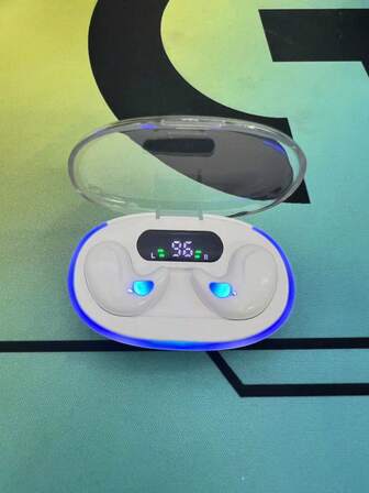 سماعات رأس استريو لاسلكية TWS 150 ملي أمبير، سماعات أذن للنوم، سماعة أذن بلوتوث لاسلكية، موسيقى أذن واحدة معلقة، نوع لا يدخل في الأذن، أعمال رياضية HD ل- و Android و iOS Apple وVivo و OPPO و TE CNO