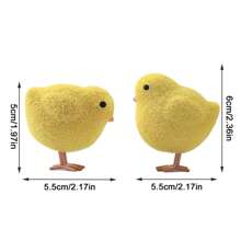 2 Pcs Chicks ABS Resin Figurines Garden Decor Outdoor Balcony Ornament, Sculptures Lightweight Waterproof Cute Home Decorations