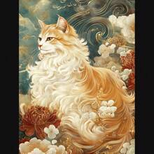 1pc/3PCS Wall Arts Posters: Divine Beasts, Cats, Cat Enthusiasts, Cute Suitable For Residential And Dormitory Walls, Living Room And Bar Decoration, Dining Room Or Bathroom, Room Decoration, High Quality Without Frame, Canvas Art For Indoor/Outdoor Use, Frameless/Framed ,Wall Art With Frame